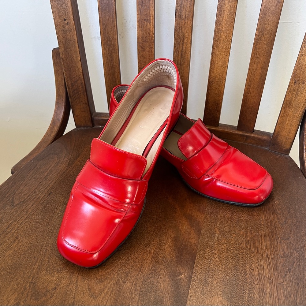 M. Gemi Red Patent Leather Flats